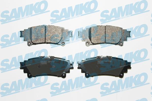 Samko 5SP1746 - Комплект спирачно феродо, дискови спирачки vvparts.bg