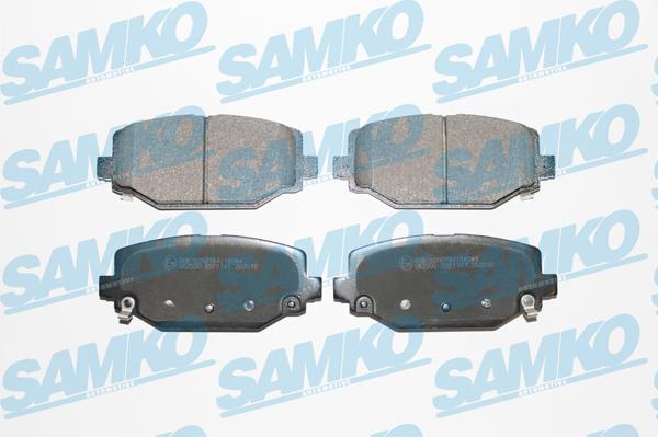 Samko 5SP1747 - Комплект спирачно феродо, дискови спирачки vvparts.bg