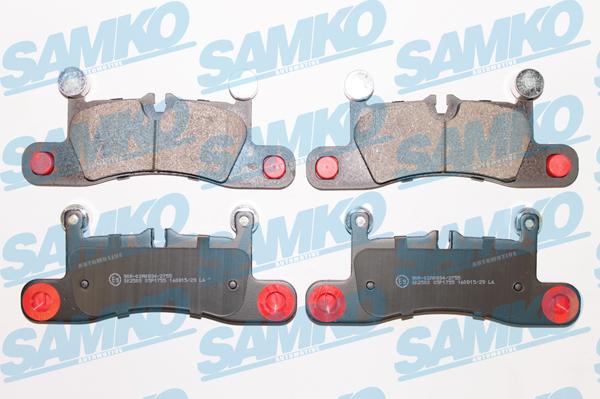 Samko 5SP1755 - Комплект спирачно феродо, дискови спирачки vvparts.bg