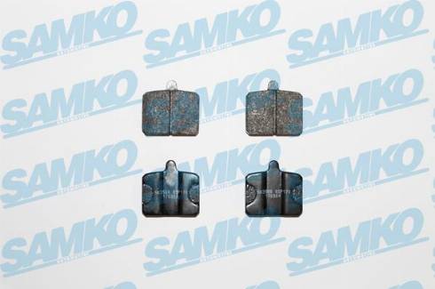 Samko 5SP170 - Комплект спирачно феродо, дискови спирачки vvparts.bg