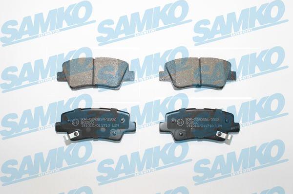 Samko 5SP1710 - Комплект спирачно феродо, дискови спирачки vvparts.bg