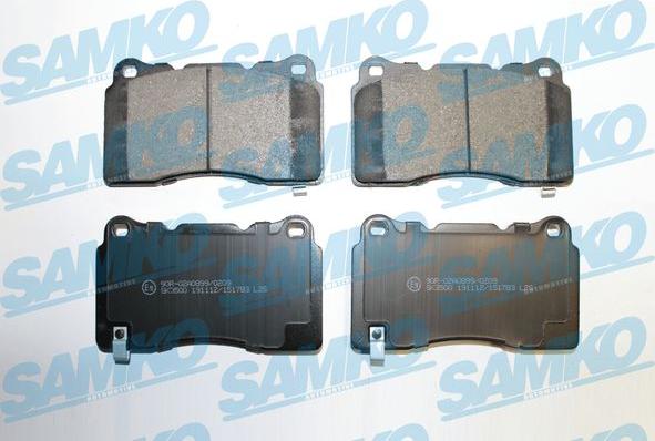 Samko 5SP1783 - Комплект спирачно феродо, дискови спирачки vvparts.bg
