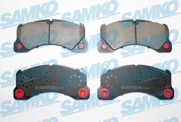 Samko 5SP1738 - Комплект спирачно феродо, дискови спирачки vvparts.bg