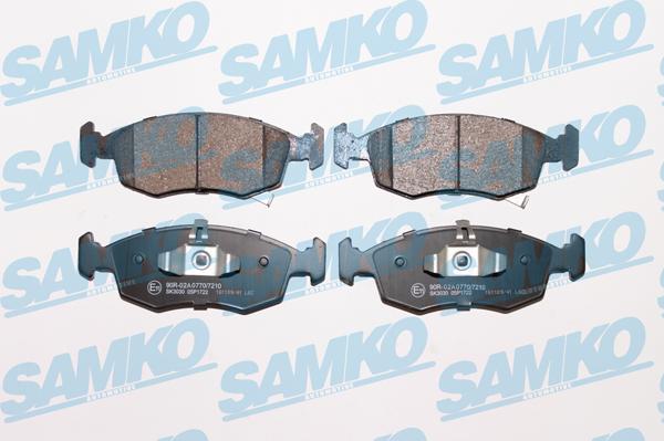 Samko 5SP1722 - Комплект спирачно феродо, дискови спирачки vvparts.bg