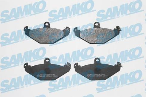Samko 5SP890 - Комплект спирачно феродо, дискови спирачки vvparts.bg