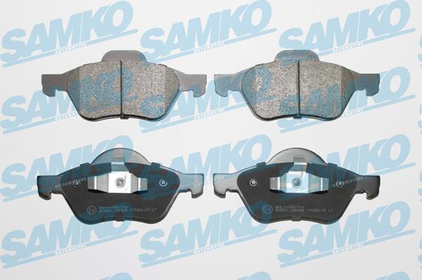 Samko 5SP898 - Комплект спирачно феродо, дискови спирачки vvparts.bg