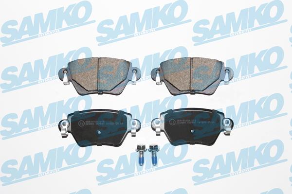 Samko 5SP897 - Комплект спирачно феродо, дискови спирачки vvparts.bg