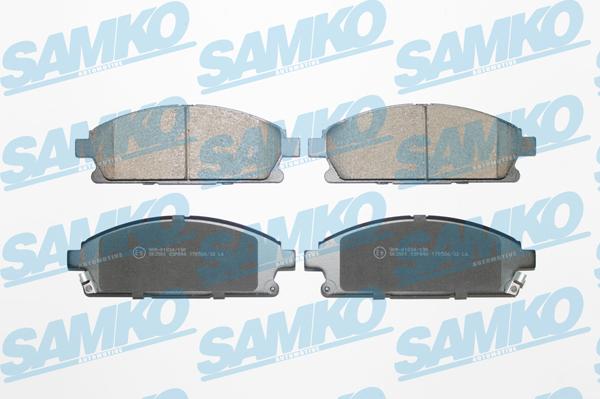 Samko 5SP846 - Комплект спирачно феродо, дискови спирачки vvparts.bg