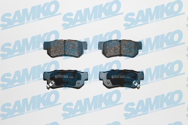 Samko 5SP848 - Комплект спирачно феродо, дискови спирачки vvparts.bg