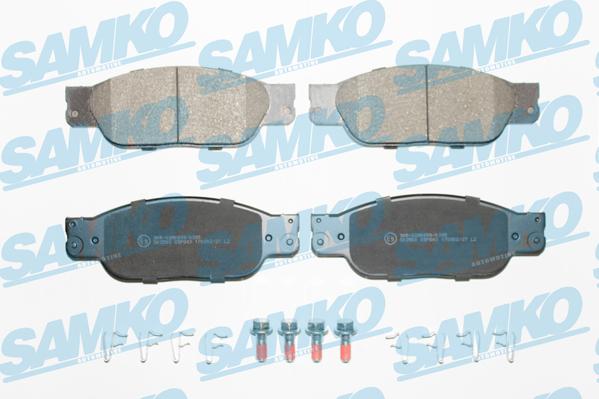 Samko 5SP843 - Комплект спирачно феродо, дискови спирачки vvparts.bg