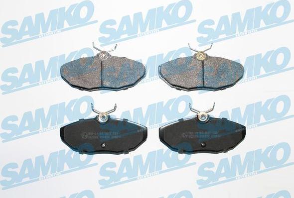 Samko 5SP854 - Комплект спирачно феродо, дискови спирачки vvparts.bg