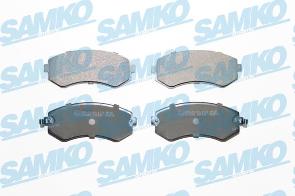 Samko 5SP856 - Комплект спирачно феродо, дискови спирачки vvparts.bg