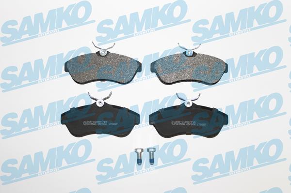 Samko 5SP806 - Комплект спирачно феродо, дискови спирачки vvparts.bg