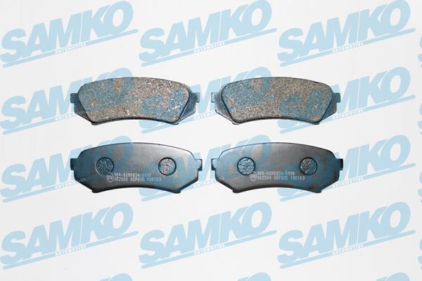 Samko 5SP835 - Комплект спирачно феродо, дискови спирачки vvparts.bg