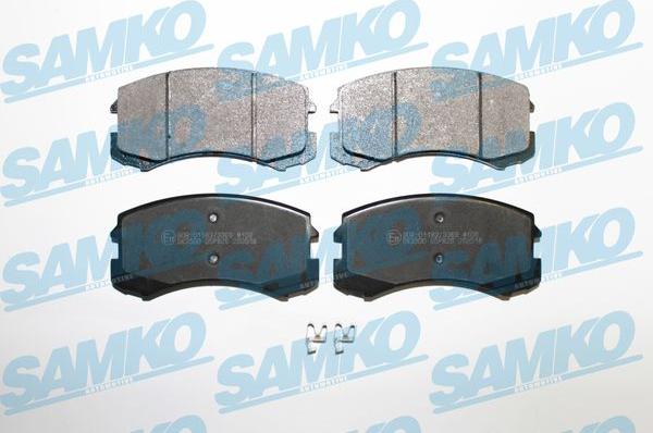 Samko 5SP826 - Комплект спирачно феродо, дискови спирачки vvparts.bg