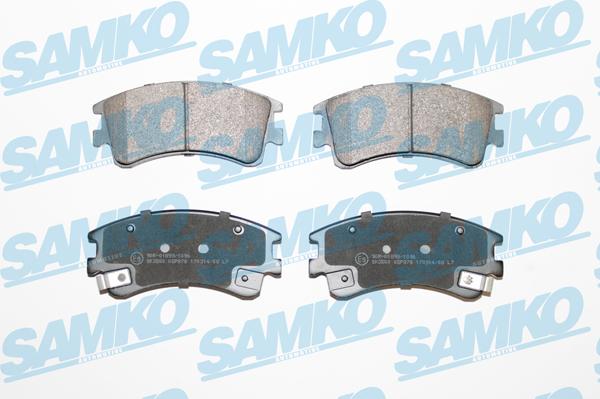 Samko 5SP878 - Комплект спирачно феродо, дискови спирачки vvparts.bg