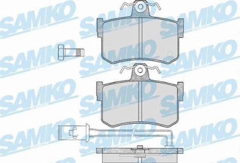 Samko 5SP341 - Комплект спирачно феродо, дискови спирачки vvparts.bg