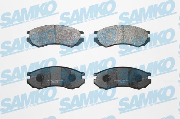 Samko 5SP354 - Комплект спирачно феродо, дискови спирачки vvparts.bg