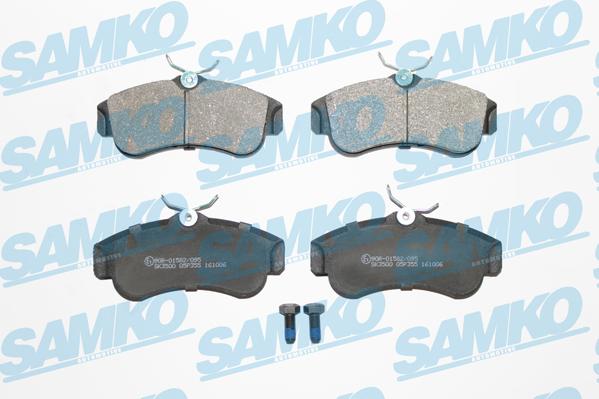 Samko 5SP355 - Комплект спирачно феродо, дискови спирачки vvparts.bg