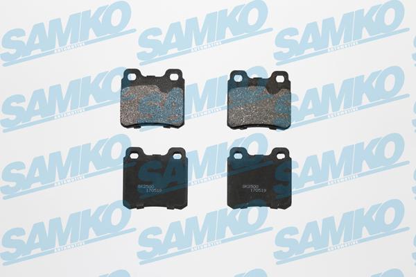Samko 5SP317 - Комплект спирачно феродо, дискови спирачки vvparts.bg