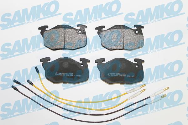 Samko 5SP384 - Комплект спирачно феродо, дискови спирачки vvparts.bg