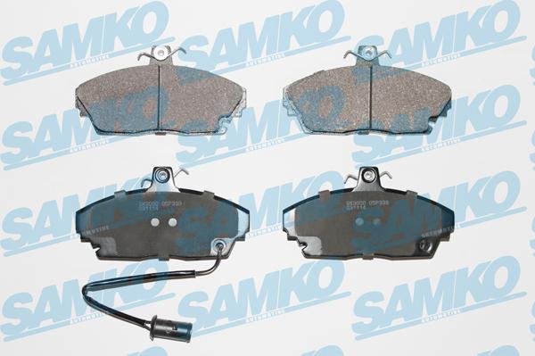 Samko 5SP339 - Комплект спирачно феродо, дискови спирачки vvparts.bg