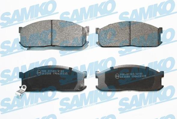 Samko 5SP335 - Комплект спирачно феродо, дискови спирачки vvparts.bg