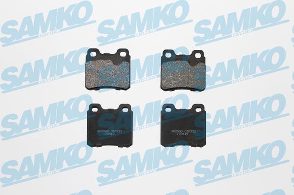 Samko 5SP333 - Комплект спирачно феродо, дискови спирачки vvparts.bg
