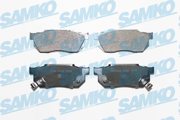 Samko 5SP322 - Комплект спирачно феродо, дискови спирачки vvparts.bg