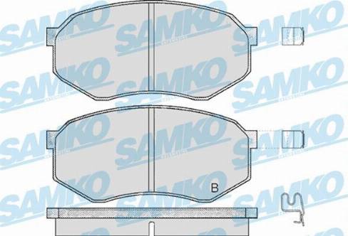 Samko 5SP374 - Комплект спирачно феродо, дискови спирачки vvparts.bg
