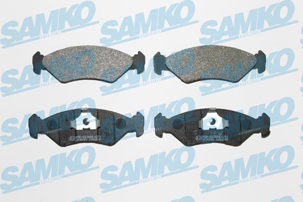 Samko 5SP295 - Комплект спирачно феродо, дискови спирачки vvparts.bg