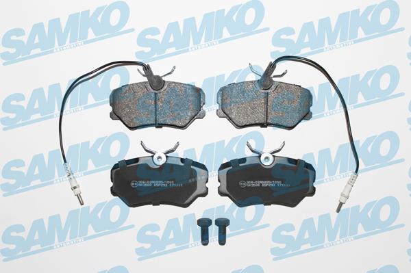 Samko 5SP293 - Комплект спирачно феродо, дискови спирачки vvparts.bg