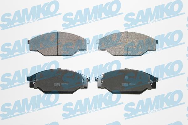 Samko 5SP266 - Комплект спирачно феродо, дискови спирачки vvparts.bg