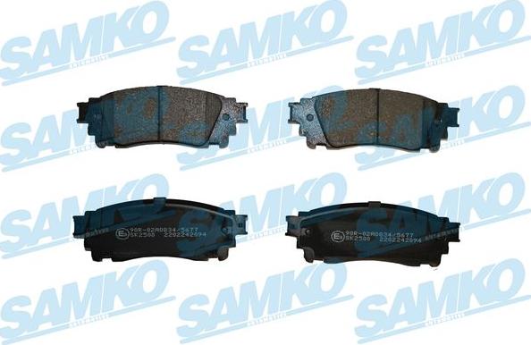 Samko 5SP2094 - Комплект спирачно феродо, дискови спирачки vvparts.bg