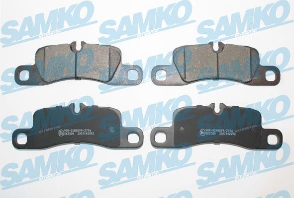 Samko 5SP2092 - Комплект спирачно феродо, дискови спирачки vvparts.bg