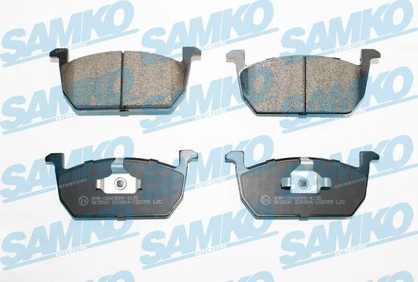 Samko 5SP2055 - Комплект спирачно феродо, дискови спирачки vvparts.bg