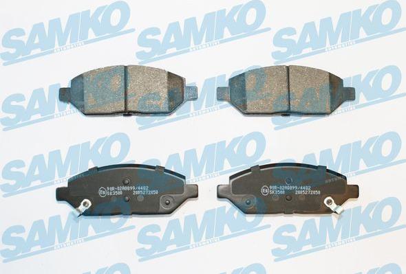 Samko 5SP2050 - Комплект спирачно феродо, дискови спирачки vvparts.bg