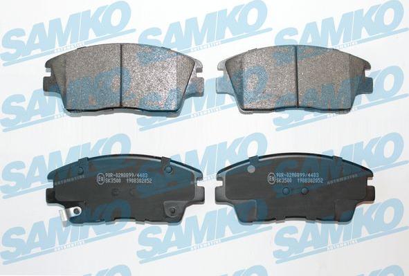 Samko 5SP2052 - Комплект спирачно феродо, дискови спирачки vvparts.bg