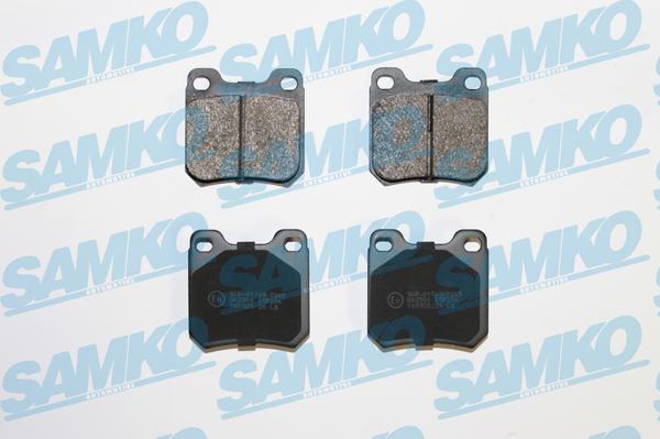 Samko 5SP206 - Комплект спирачно феродо, дискови спирачки vvparts.bg