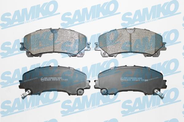 Samko 5SP2012 - Комплект спирачно феродо, дискови спирачки vvparts.bg