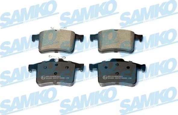 Samko 5SP2085 - Комплект спирачно феродо, дискови спирачки vvparts.bg