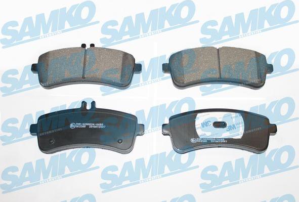 Samko 5SP2087 - Комплект спирачно феродо, дискови спирачки vvparts.bg