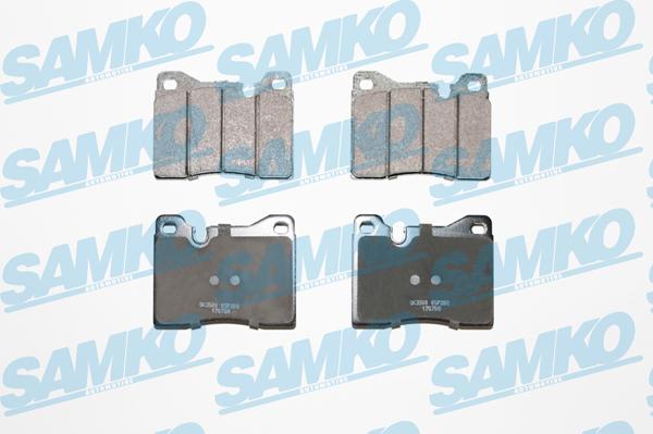 Samko 5SP208 - Комплект спирачно феродо, дискови спирачки vvparts.bg