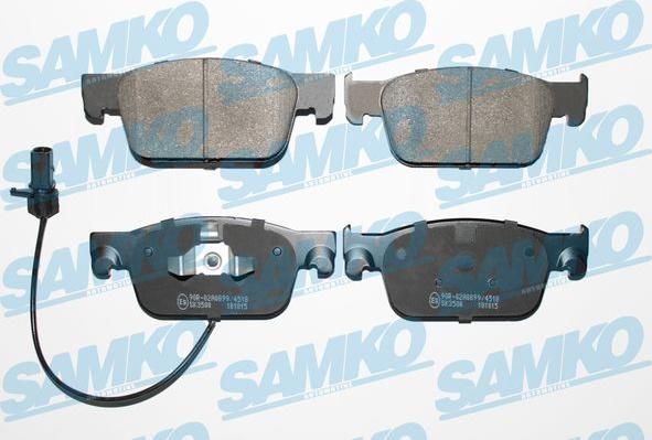 Samko 5SP2038 - Комплект спирачно феродо, дискови спирачки vvparts.bg