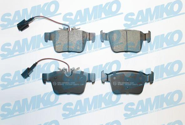Samko 5SP2071 - Комплект спирачно феродо, дискови спирачки vvparts.bg