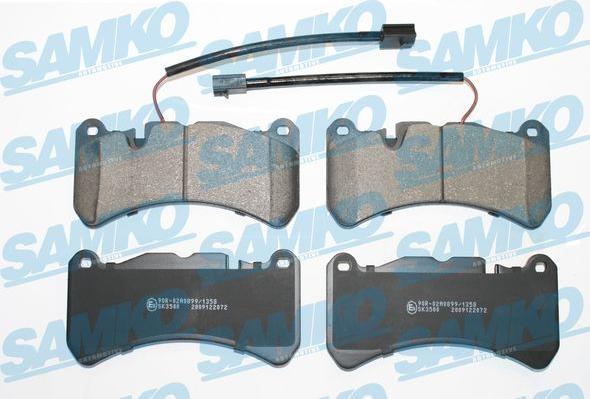 Samko 5SP2072 - Комплект спирачно феродо, дискови спирачки vvparts.bg