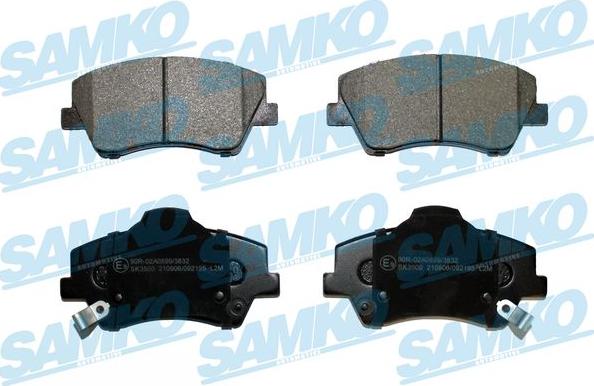 Samko 5SP2195 - Комплект спирачно феродо, дискови спирачки vvparts.bg