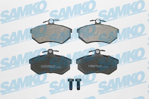 Samko 5SP216 - Комплект спирачно феродо, дискови спирачки vvparts.bg