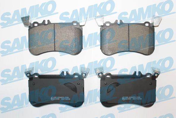 Samko 5SP2100 - Комплект спирачно феродо, дискови спирачки vvparts.bg