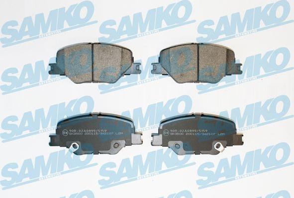 Samko 5SP2107 - Комплект спирачно феродо, дискови спирачки vvparts.bg